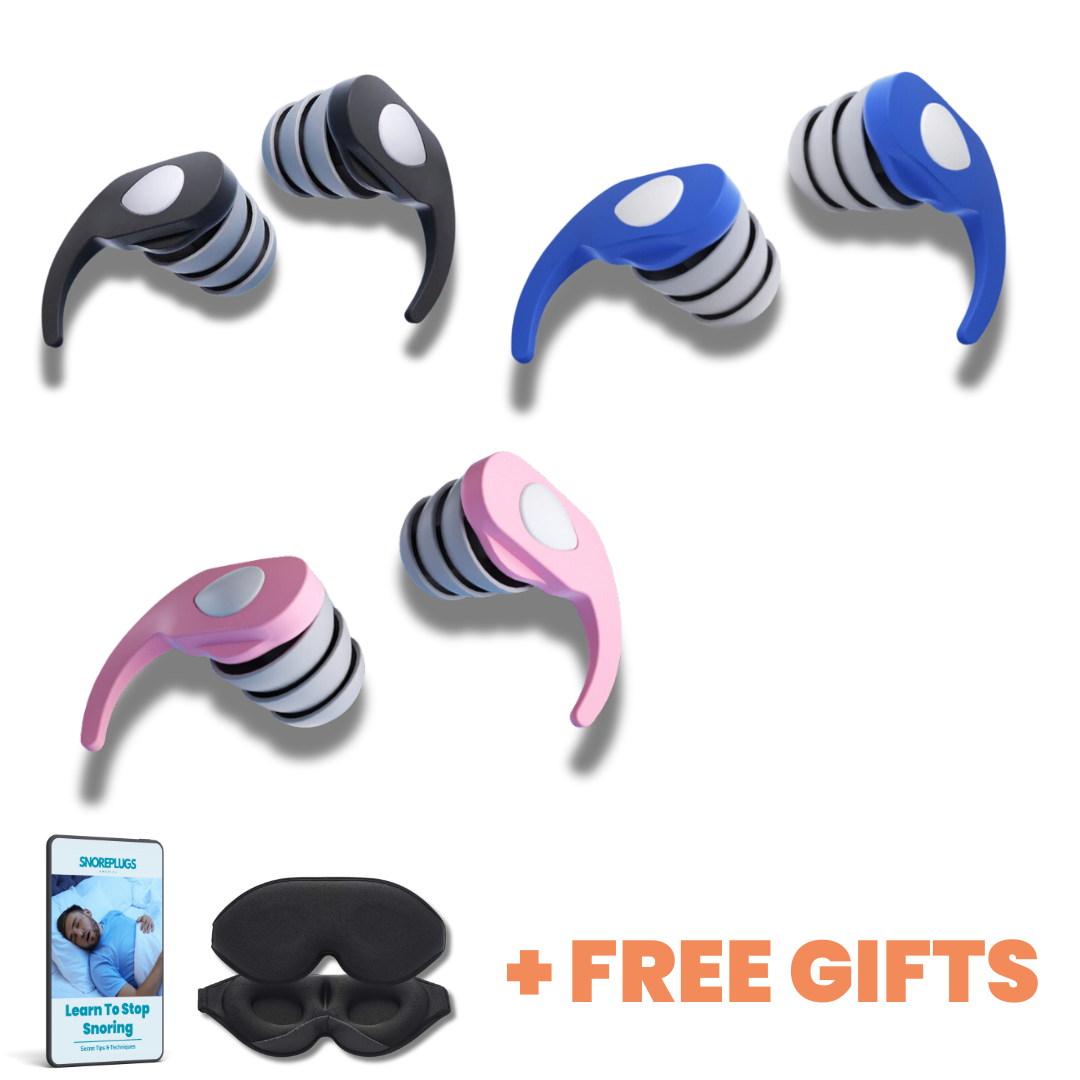 3x Snoreplugs Pro + FREE Sleep Mask